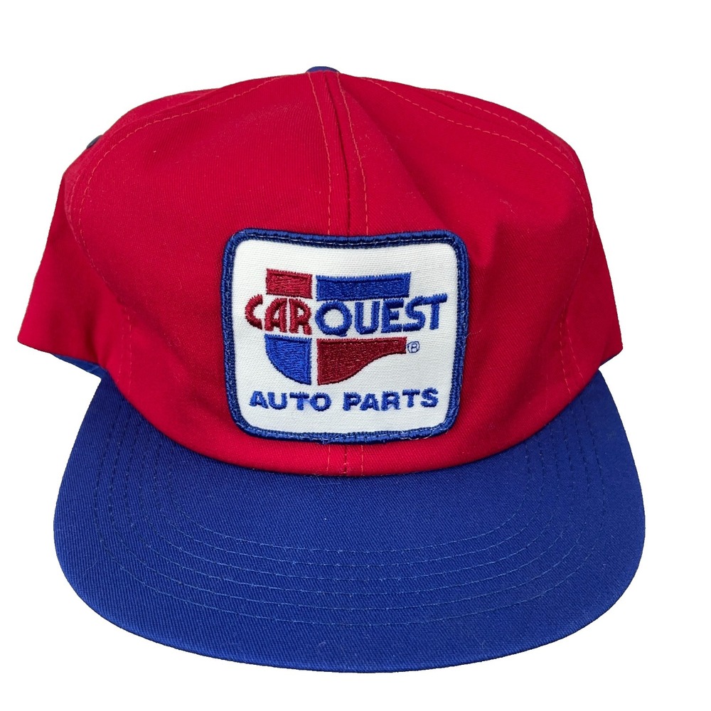 Vintage Car Quest Trucker Hat Cap Made in USA 80s 90s K Products Patch Snapback